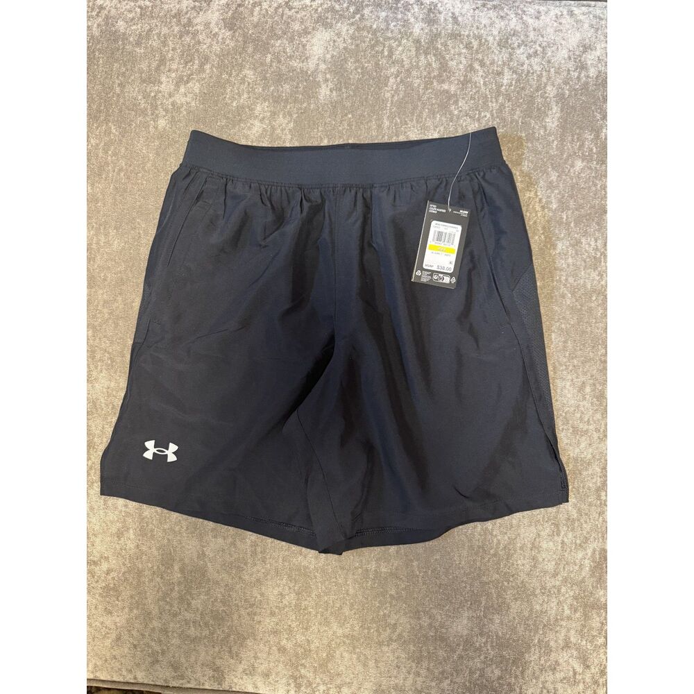 Under Armour Mens Launch 7" Woven Running Shorts MED Black